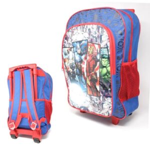 Avengers Trolley Backpack Boys Avengers Travel Trolley Bag blue