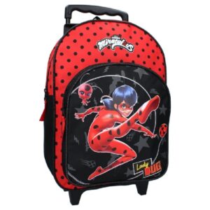 Miraculous Ladybug Trolley Backpack Girls Miraculous Ladybug Trolley Travel Bag