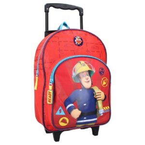 Fireman Sam Trolley Backpack Children Fireman Sam Travel Trolley Bag Size 38 x 28 x 12 cm