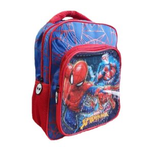 Spiderman Backpack Boys Spiderman Deluxe Bag Red 30 x 24 x 10 cm