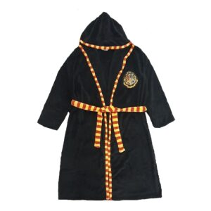 Harry Potter Dressing Gown Men’s Harry Potter Dressing Robe With Hood Fleece Size M-XL Black