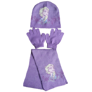 Frozen Hat Gloves & Scarf Set Girls Disney Frozen 2 Winter Hat Set 3 Piece Age 3-8 Years