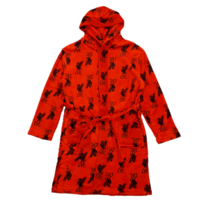 Liverpool Dressing Gown Men’s Official Licence Liverpool Dressing Robe Fleece Size S-XL