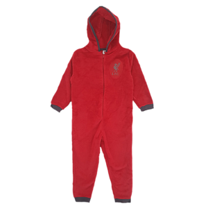 Liverpool Onesie Kids Liverpool All In One Football Sleepwear Fleece Age 3-10 Years