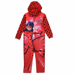 Miraculous Ladybug Onesie Girls Miraculous Ladybug All In One Fleece Pyjamas Age 4-8 Years