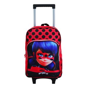 Miraculous Ladybug Trolley Backpack Girls Miraculous Ladybug Trolley Travel Bag