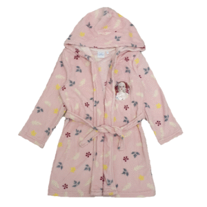 Frozen Dressing Gown Girls Disney Frozen Bathrobe Age 4-8 Years Pink & Cream