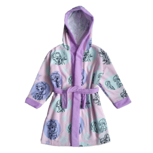 Frozen Dressing Gown With Hood Girls Disney Frozen Dressing Gown Pink Age 3-8 Years