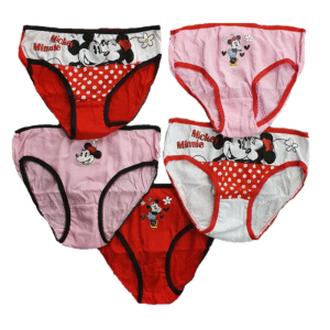 Minnie Mouse Briefs Girls Disney Minnie Mouse Underwear Brief 5 In A Pack Age 2-8 Years