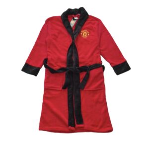 Manchester United Dressing Gown Men’s Official Licence Manchester United Spur Dressing Robe Fleece
